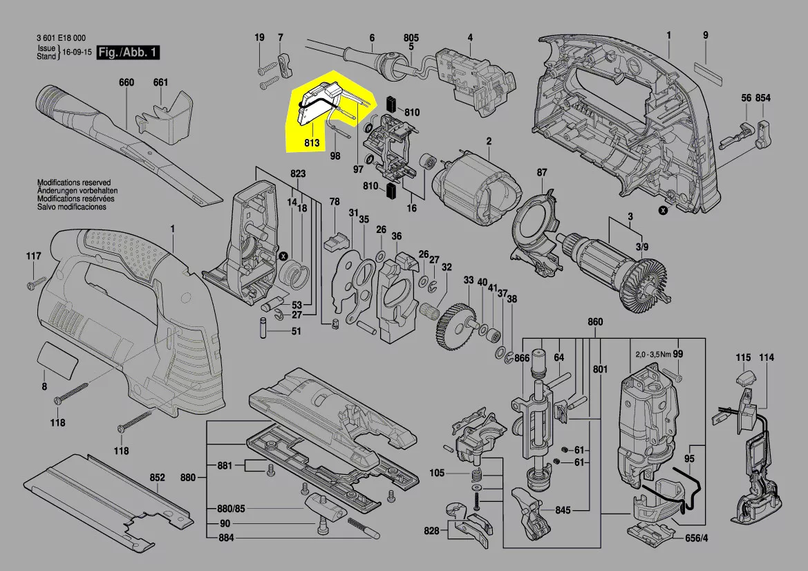 Variateur de vitesse réf. 1 607 233 5AM Bosch